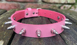 Bullet stud leather choker approx 19mm wide. Choice of 13 colours.