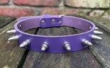 Bullet stud leather choker approx 19mm wide. Choice of 13 colours.