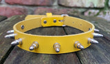 Bullet stud leather choker approx 19mm wide. Choice of 13 colours.