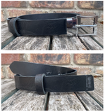 Buffalo leather 30mm wide belt with or without removable zinc chrome plated buckle. Choice of 9 colours