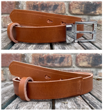 Buffalo leather 30mm wide belt with or without removable zinc chrome plated buckle. Choice of 9 colours