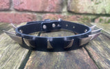 Claw spike leather choker approx 19mm wide. Choice of spikes and 13 colours.
