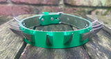Claw spike leather choker approx 19mm wide. Choice of spikes and 13 colours.