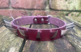 Claw spike leather choker approx 19mm wide. Choice of spikes and 13 colours.