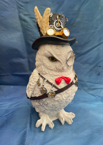 Steampunk Cogsmiths Owl Ornament by Nemesis Now