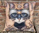 Cat Pattern Cushion (A)