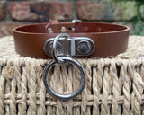D & o-ring leather choker approx 19mm wide. Choice of 13 colours.