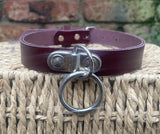 D & o-ring leather choker approx 19mm wide. Choice of 13 colours.