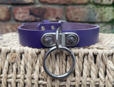 D & o-ring leather choker approx 19mm wide. Choice of 13 colours.