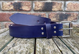 Deep Purple Indiana Antique Leather Belt. Choice of Widths & Buckles.