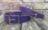 Buckle leather choker 19mm or 25mm wide. Choice of 13 colours.