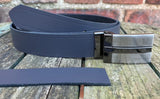 Plain Leather Belt with or without T-Line Plate Style Removable Buckle