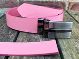 Plain Leather Belt with or without T-Line Plate Style Removable Buckle