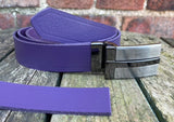 Plain Leather Belt with or without T-Line Plate Style Removable Buckle