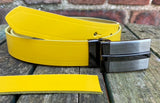 Plain Leather Belt with or without T-Line Plate Style Removable Buckle