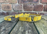 Heart ring leather choker 10mm or 19mm wide. Choice of 13 colours.