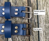 Indiana Antique Leather Belt with perforated buckle