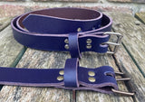 Indiana Antique Leather Belt with perforated buckle