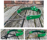 Martingale Chain Leather Choker