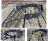 Martingale Chain Leather Choker