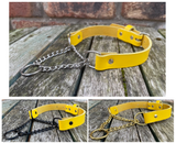 Martingale Chain Leather Choker