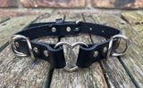 Heart, cat or o-ring Ring Choker with side D-Rings