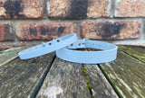 Plain leather choker 10mm or 19mm wide. Choice of 13 colours.