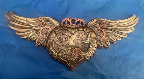 Winged Heart Wall Plaque