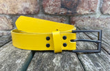 Plain leather 30mm wide belt with gunmetal buckle. Choice of 13 colours Z6724