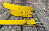 Plain leather 30mm wide belt with nickel plated zinc buckle. Choice of 13 colours Z9913