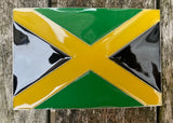Jamaican flag metal belt buckle BK03