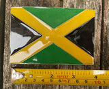 Jamaican flag metal belt buckle BK03