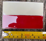 Polish flag metal belt buckle BK05