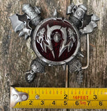 Viking axe metal belt buckle BK07