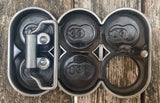 Six pack metal belt buckle BK13