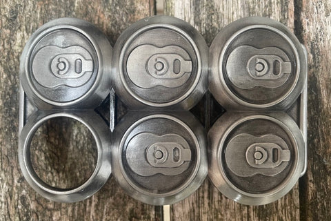 Six pack metal belt buckle BK13