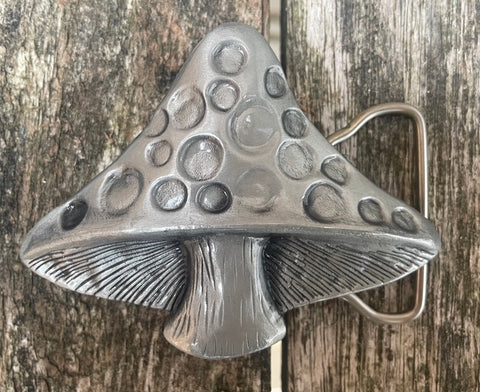 Mushroom metal belt buckle BK14