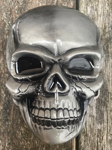 Skull metal belt buckle BK19