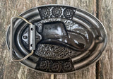 Cowboy hat metal belt buckle BK21