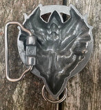 Dragon head metal belt buckle BK22