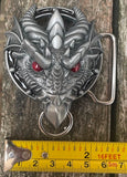 Dragon head metal belt buckle BK22