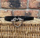 Heart, Cat or O-Ring Hoop Choker 10mm Wide
