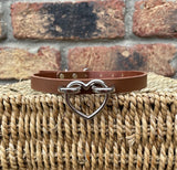 Heart, Cat or O-Ring Hoop Choker 10mm Wide