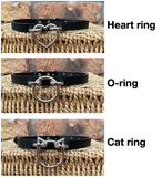 Heart, Cat or O-Ring Hoop Choker 10mm Wide