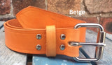 Veg Tan Leather Belt 3-3.5mm. Available 3/4" - 2" wide.