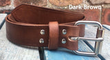 Veg Tan Leather Belt 3-3.5mm. Available 3/4" - 2" wide.