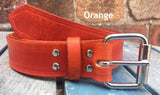 Veg Tan Leather Belt 3-3.5mm. Available 3/4" - 2" wide.