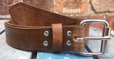 Veg Tan Leather Belt 3-3.5mm. Available 3/4" - 2" wide.