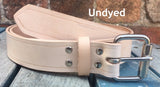Veg Tan Leather Belt 3-3.5mm. Available 3/4" - 2" wide.