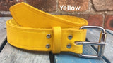 Veg Tan Leather Belt 3-3.5mm. Available 3/4" - 2" wide.